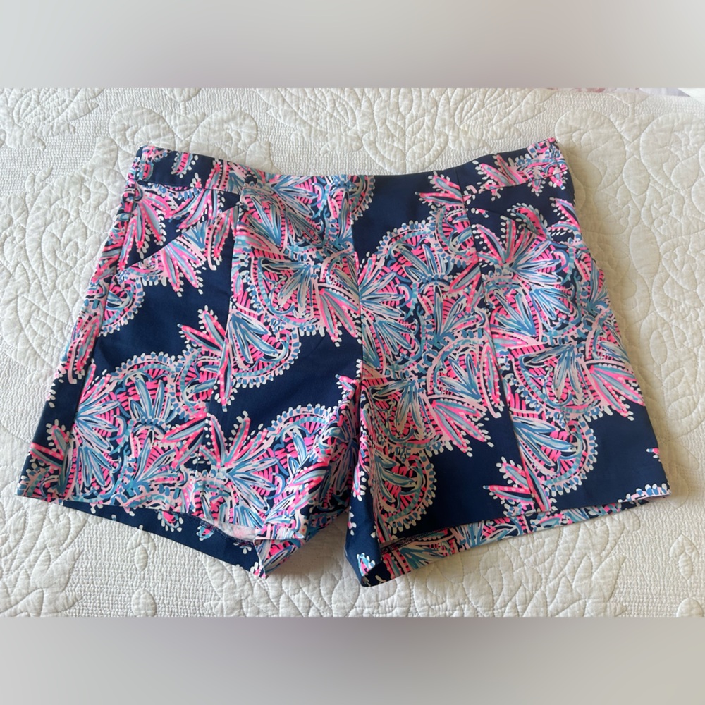 Lilly Pulitzer High Waist Pink and Blue Shorts